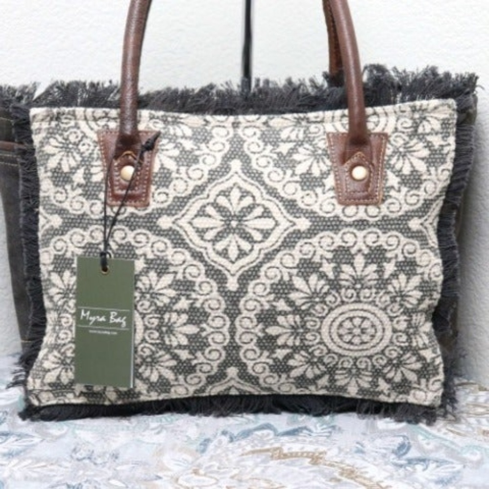 🆕Myra Bag YARSY Handbag Canvas Purse Bag Medium - Picture 2 of 8